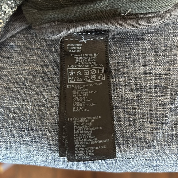 XXI Cheetah Print bejeweled tank top. Dazzling! Women’s size Large - Picture 6 of 6